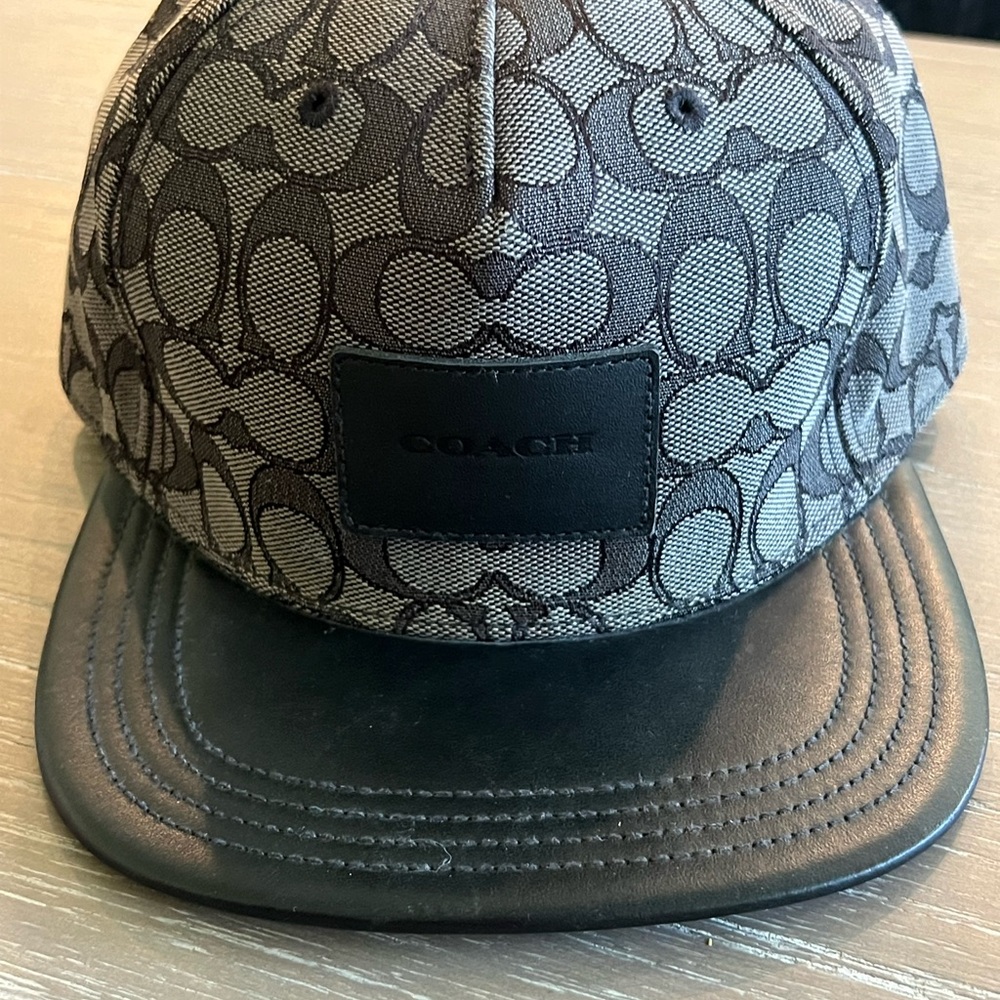 Coach Black Two-Tone Logo Baseball Cap